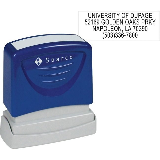 Sparco Stamp Custom Return Address SPRCS60458
