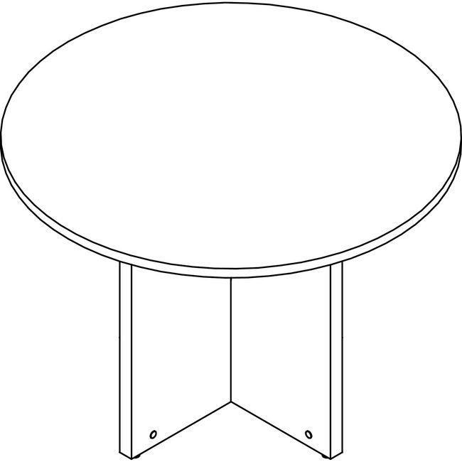 Lorell Table Conf 42 Round Ge LLRPT42RGE