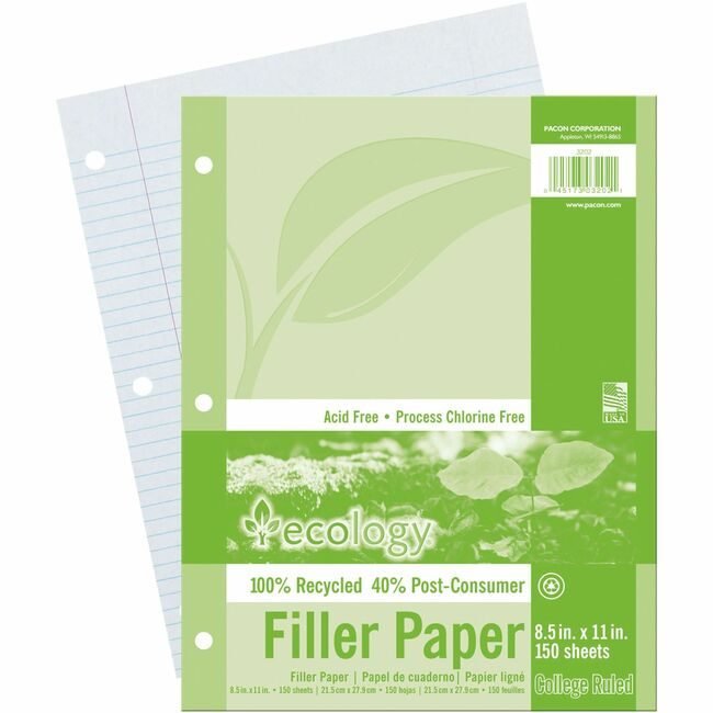 Pacon Corporation Paper Filler Eco Rcycl Cllg PAC3202