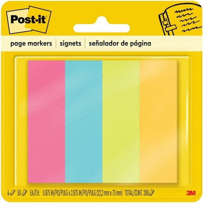 3M Company Flags Pgmrk 1" Ultra MMM671-4AU
