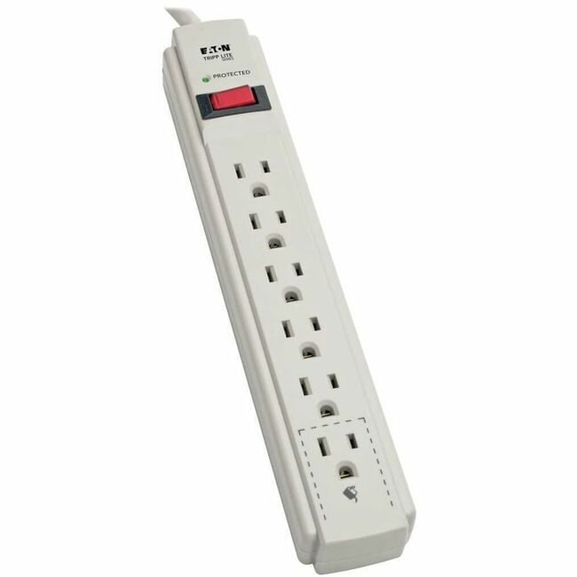 Tripp Lite by Eaton Protector Surge 6OUT 4FT Gray TRPTLP604