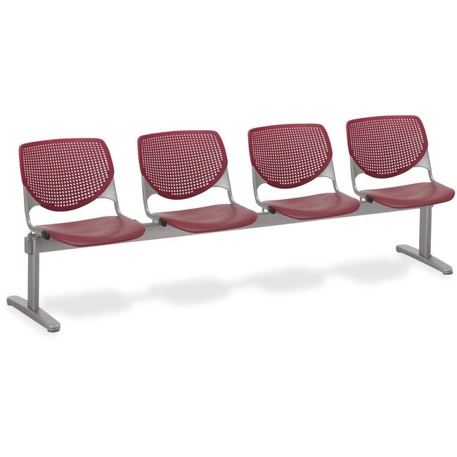 KFI Seating Beamseat 4SEAT Brgnd/Brgndy KFI2300BEAM4P7