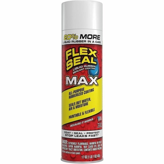 Swift Response, LLC Flex Seal Rubber Liquid Max 17OZ White FLXFSMAXWHT24