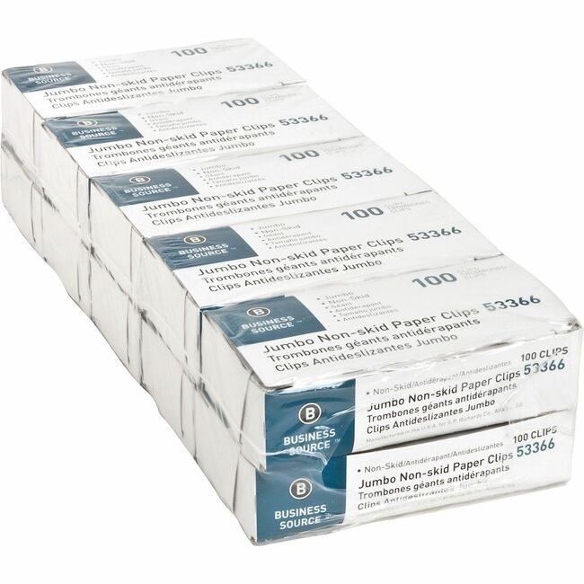 Business Source Clip Paper Nonskid Jumbo BSN53366
