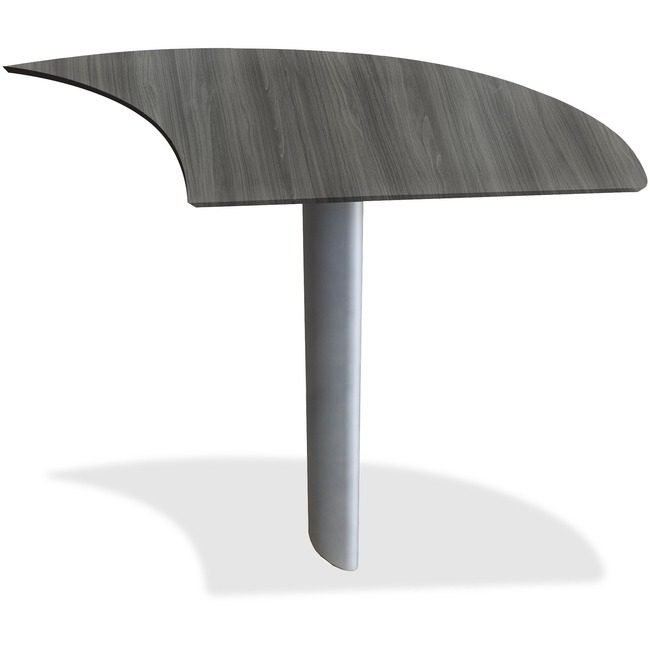 Safco Products Mayline Extension Desk Curved Right MLNMNEXTRLGS