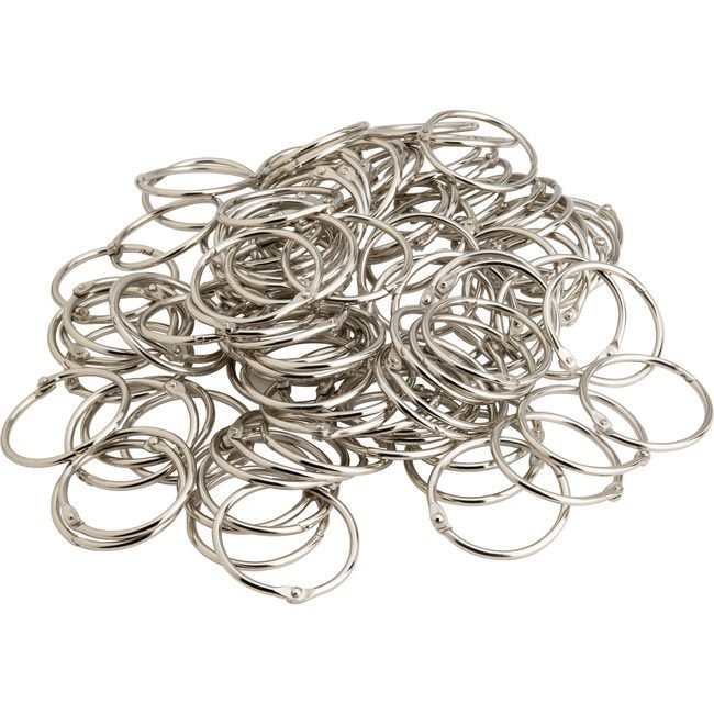 Business Source Ring Book 2" Nickel 50PC BSN01439BD