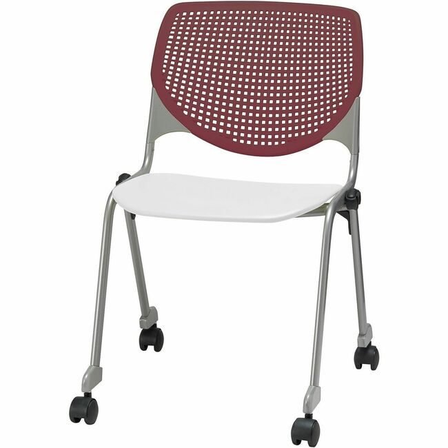 KFI Seating Chair Casters Stk Burg White KFICS230BKB7S08