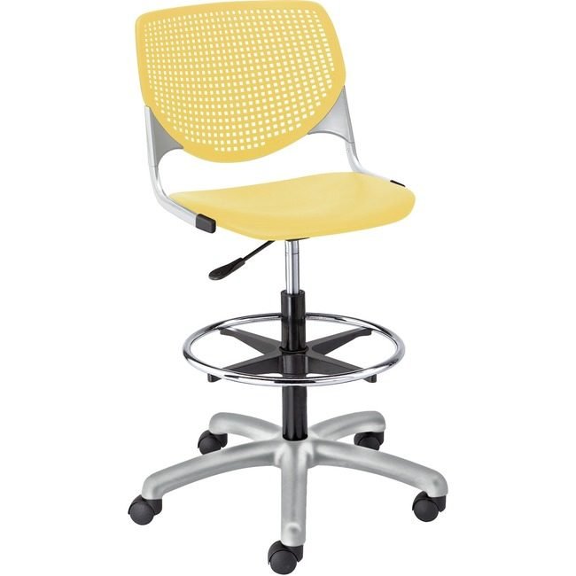 KFI Seating Poly Adj Stool Perf Back KFIDS2300P12