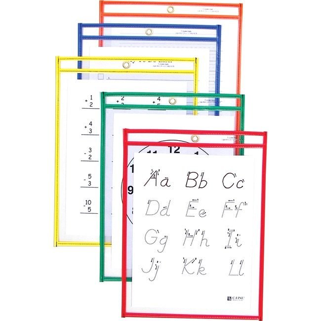 C-Line Products Pocket Drierse 9X12 5 Assorted CLI40630