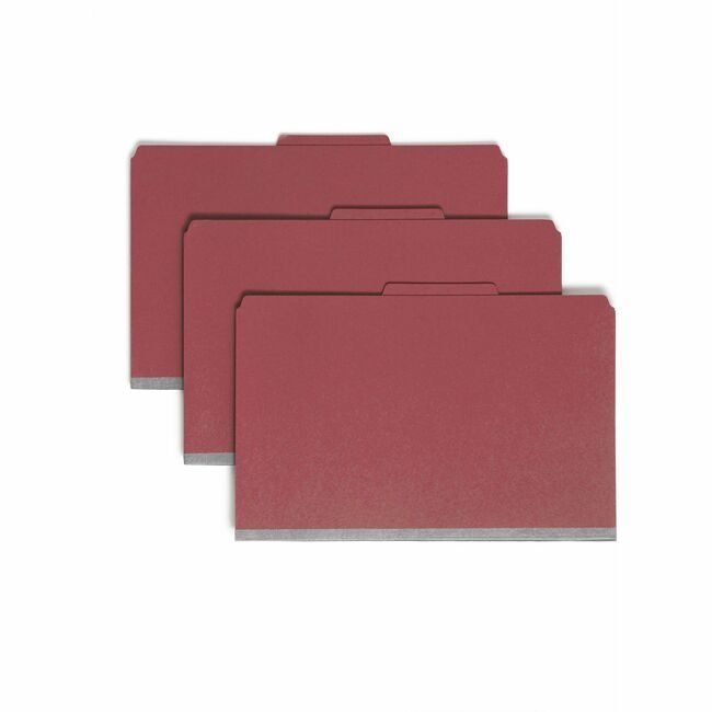 Smead Manufacturing Co. Folder Classf Large 2PKTDIV Red SMD19082
