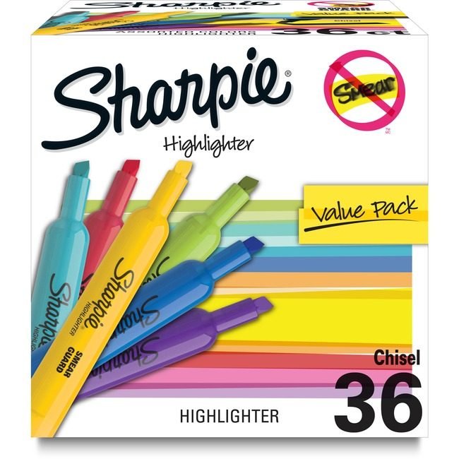 Sharpie / Expo / Prismacolor / Sanford Newell Brands / Sanford Sharpie / Expo / Prismacolor / Hiliter Shrp Tnk Pstl 36 Count SAN2157487