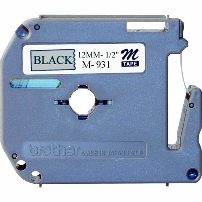 Brother International Tape Label 1/2" Bk/Sr BRTM931