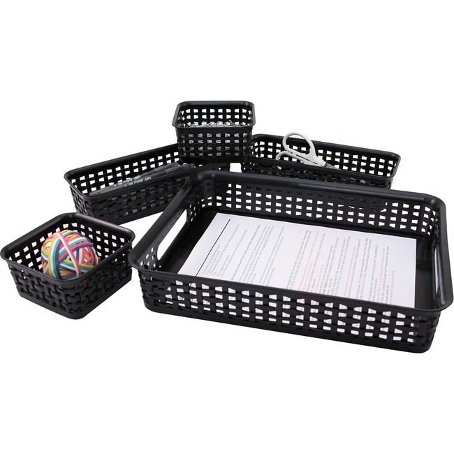 Advantus Corporation Bin Weave Plastic Black AVT37530