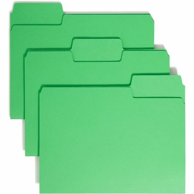 Smead Manufacturing Co. Folder File Suprtab Letter Green SMD11985