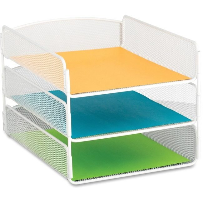Safco Products Organizer ONYX 3TRAY White SAF3271WH