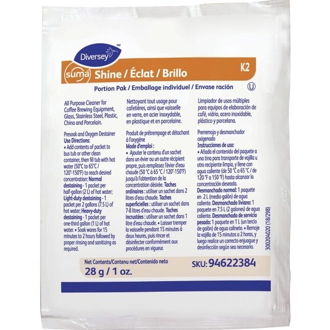 Diversey Detergent Prtnpk 28G 100/CT DVO94622384