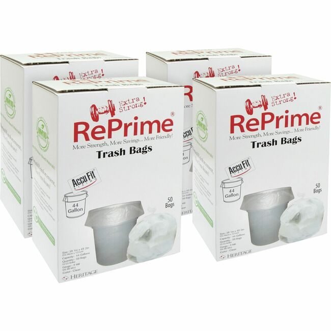 Heritage Bag / Novolex Liner Can 44GAL Clear 55LB HERH7450TCRC1CT