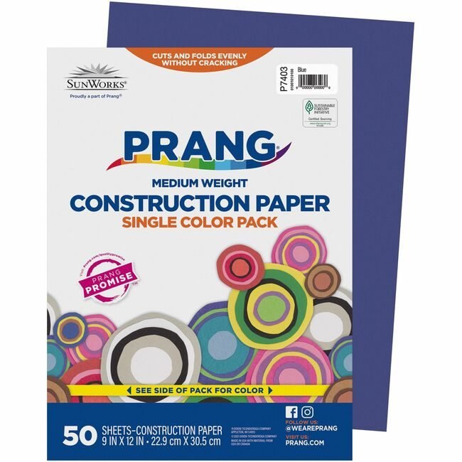 Pacon Corporation Paper Constrc 9X12 Be 50SH PAC7403