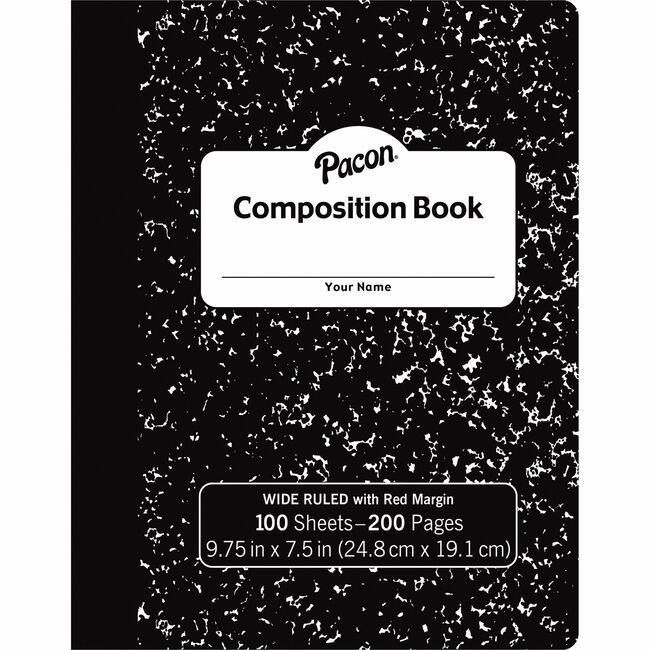 Pacon Corporation Book Comp Wide Marble 100SH PACMMK37101