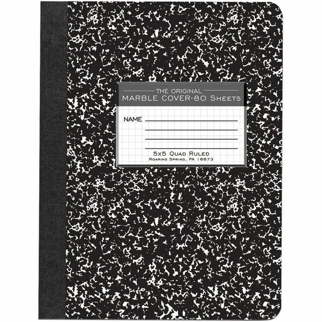 Roaring Spring Paper Products Book Marble Comp 8 Count 5X5 ROA77227CT
