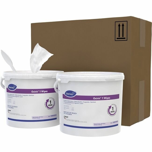 Diversey Disinfectant Wipe Tub 160 Count DVO100850924