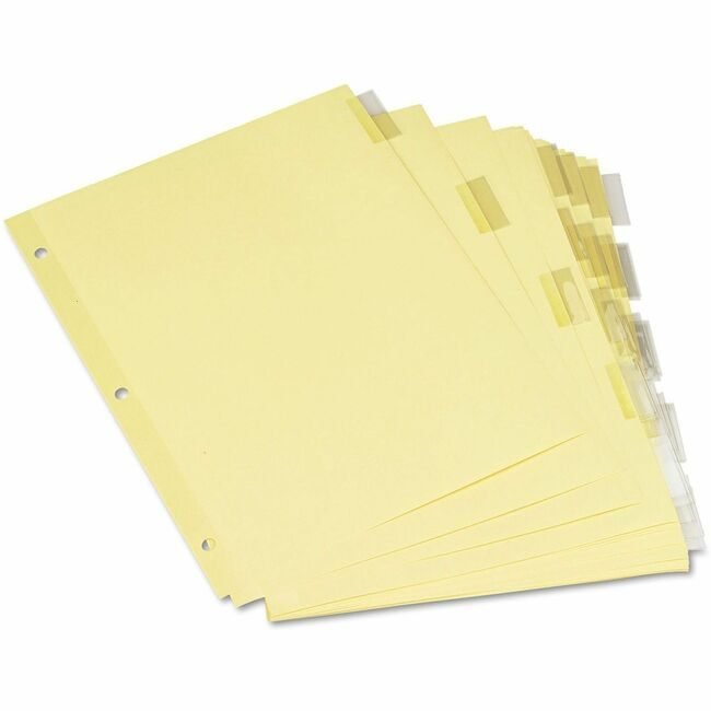 Universal Office Products Index Eco 5TAB 6/PK Cr UNV21871