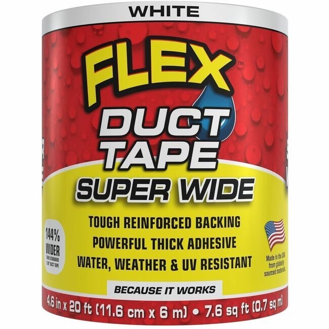 Swift Response, LLC Flex Seal Tape Duct 4.6"X20 White FLXDTWHTR4620