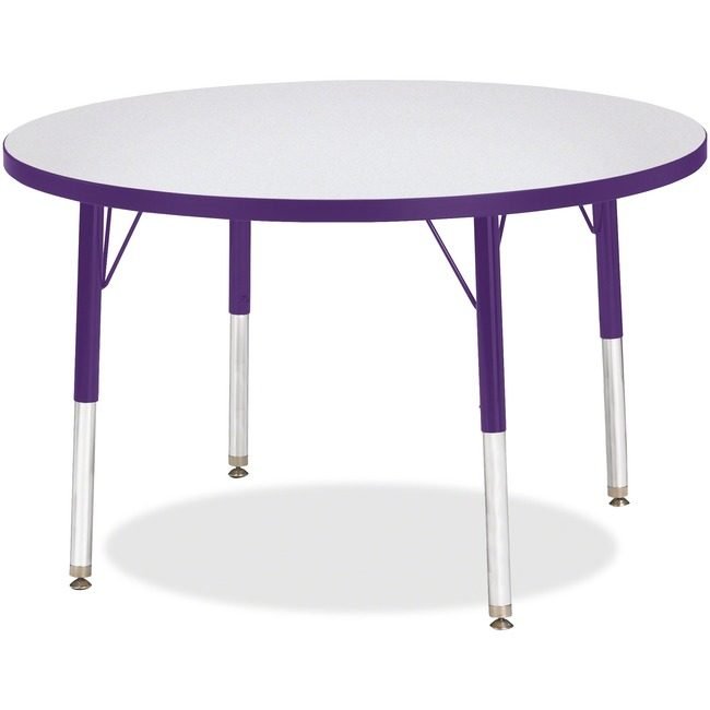Jonti-Craft, Inc. Table Activity 36"RND Gy/Pe JNT6488JCE004