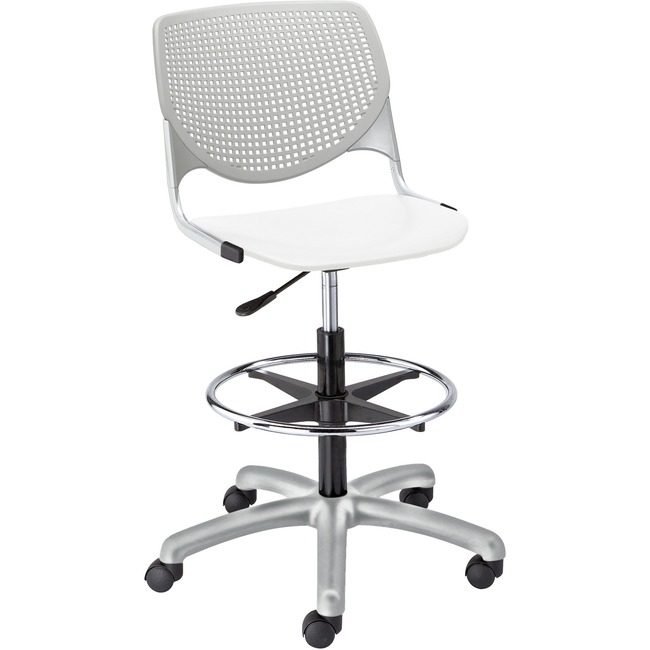 KFI Seating Poly Adj Stool W/Perf Bk KFIDS2300B13S8