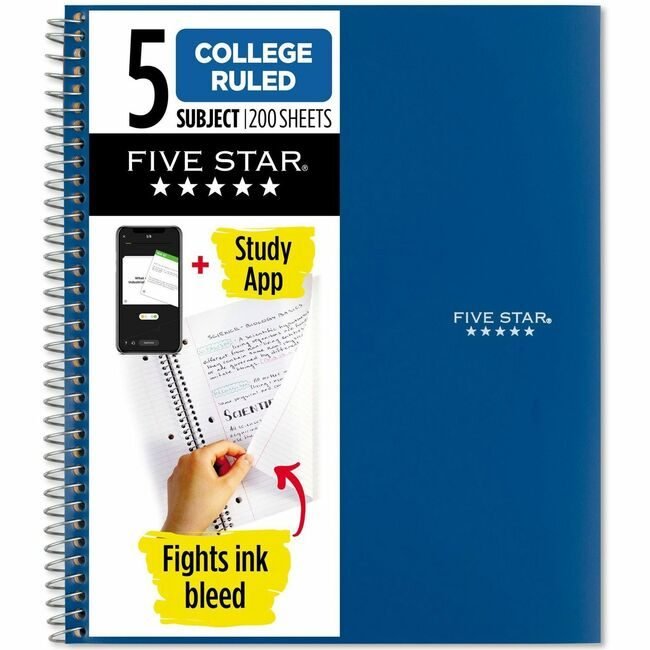 ACCO Brands Mead / Five Star Notebook Wirebnd 5SUB 200SH MEA06208