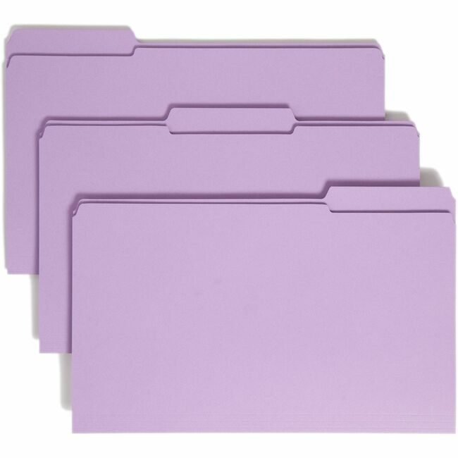 Smead Manufacturing Co. Folder File Legal 1/3 AST Lvn SMD17434