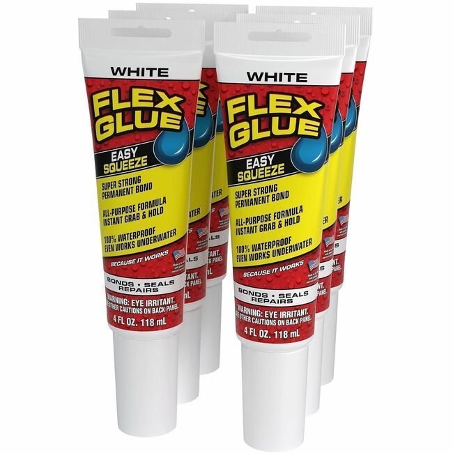 Swift Response, LLC Flex Seal Glue Tube 6OZ White FLXGFSTANR06