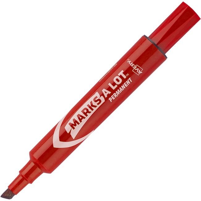 Avery Products Corporation Marker Perm Reg Chisel Red AVE07-887