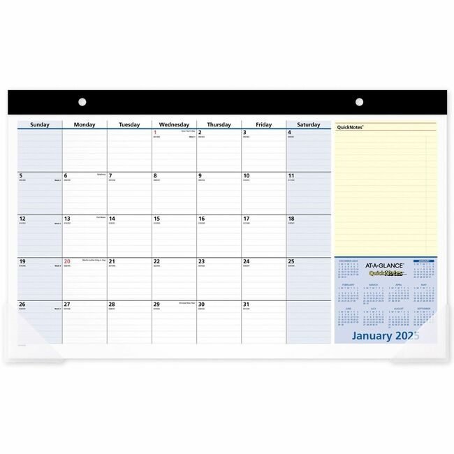 ACCO Brands AT-A-GLANCE Calendar Dskpad Qknts 18X11 AAGSK710-00