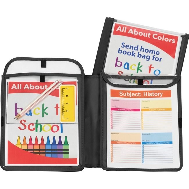 C-Line Products Folder Hmwrk Connectr Black CLI33001