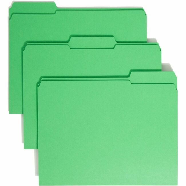 Smead Manufacturing Co. Folder File Letter 1/3 AST Green SMD12134
