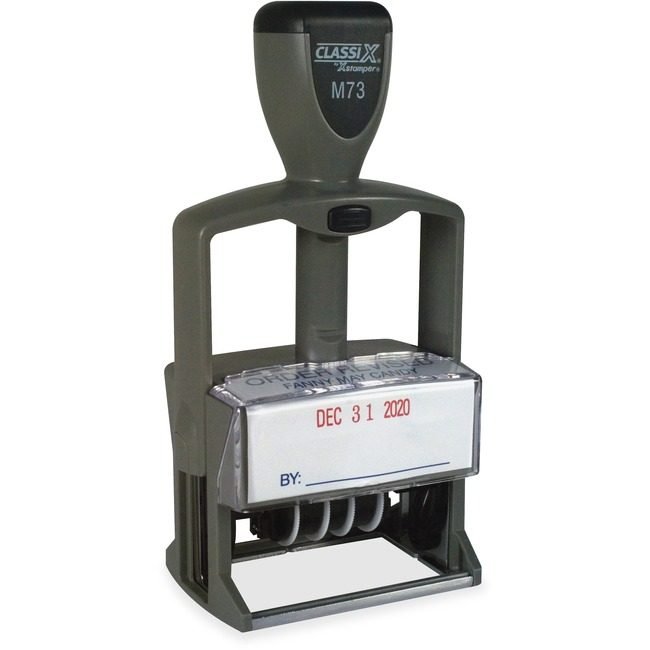 Shachihata / Xstamper Stamp Dte/Nmbr 1-3/8X2-1/4 XSTM73