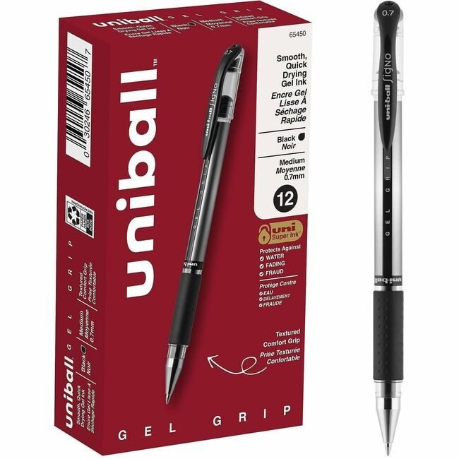 Mitsubishi Pencil Co. / uni-ball Pen Gel Signo Grip 0.7MM Black UBC65450
