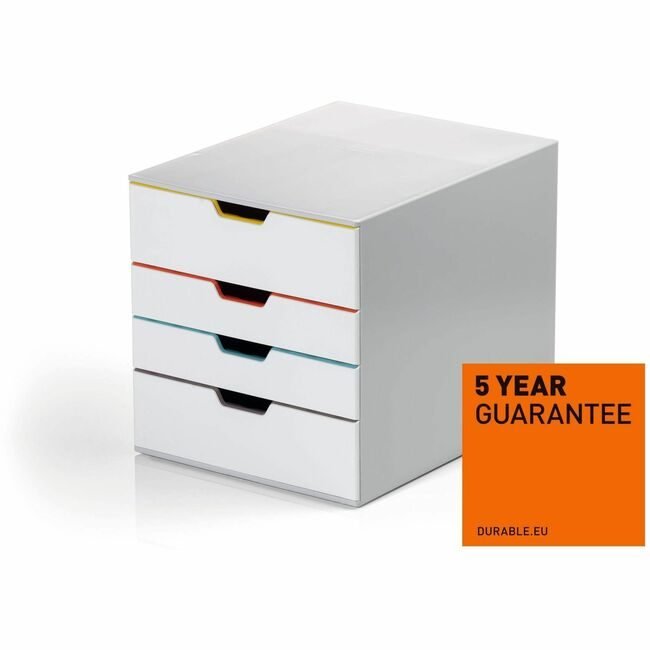 DURABLE Organizer Drwr Dsk 4 White DBL762427