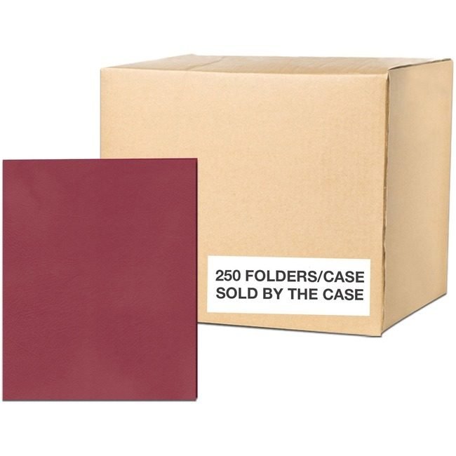 Roaring Spring Paper Products Folder 2PKT Embossed Scrlet ROA50112CS
