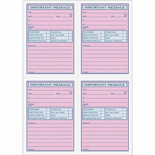 TOPS Products Book Message 11X8.25 400ST TOP4009