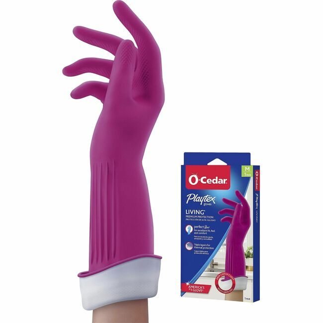 Freudenberg Household Products LP O-Cedar Gloves Hsehld Reusable Medium FHP166119