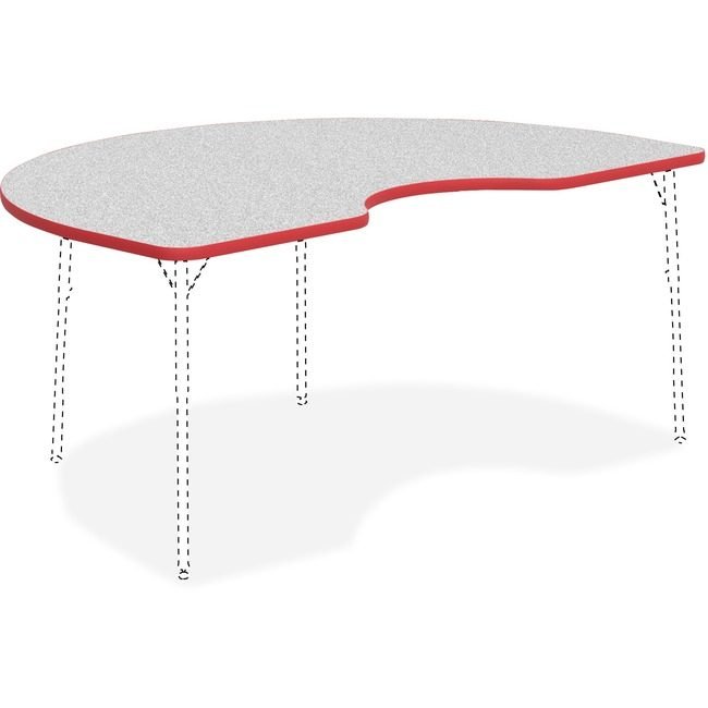 Lorell Tabletop Kidney Gy/Rd LLR99925