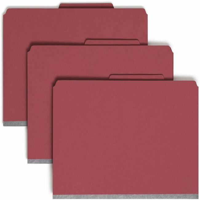 Smead Manufacturing Co. Folder Classf 2DIV 2"EX Red SMD14031