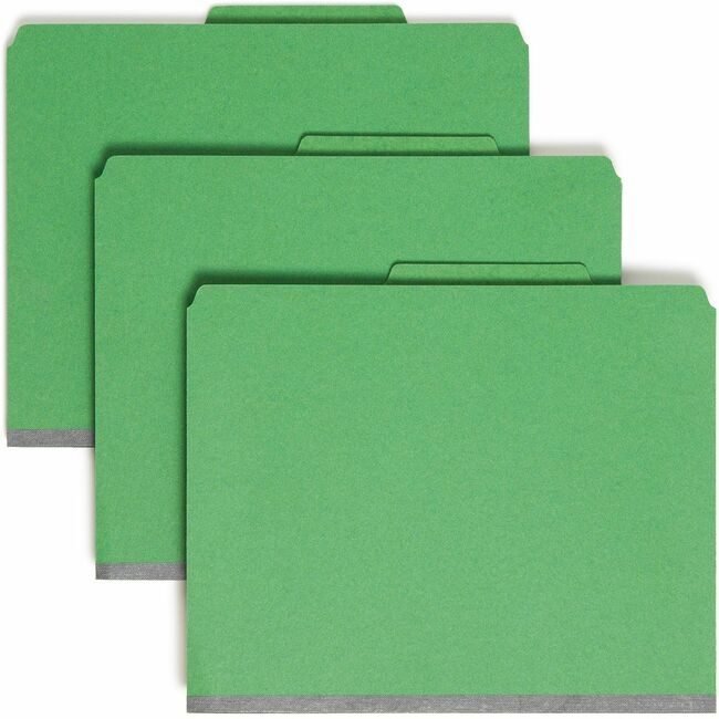 Smead Manufacturing Co. Folder Classf 2DIV 2"EX Green SMD14033