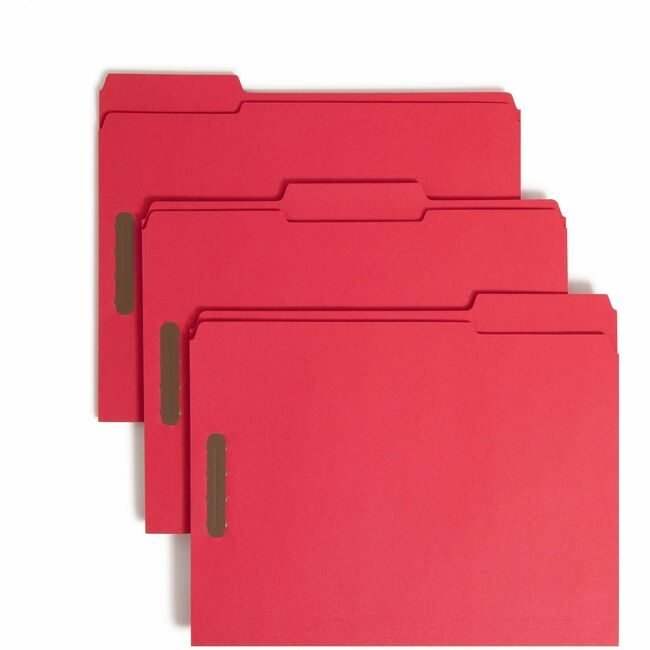 Smead Manufacturing Co. Folder File Fastener Letter Red SMD12740