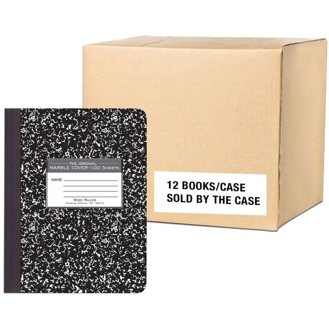 Roaring Spring Paper Products Marble Comp Black Wide 100 ROA77231CS