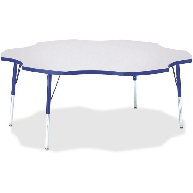 Jonti-Craft, Inc. Table Six Leaf 60" Gy/Be JNT6458JCA003