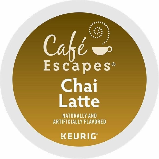 Keurig Dr Pepper / Green Mountain Coffee Roasters Kcup Cafescp Chailatte 24BX GMT6805CT