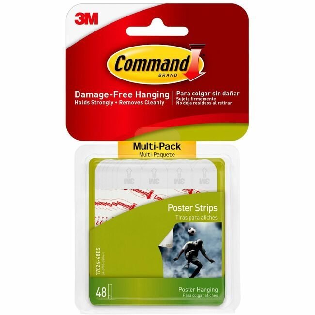 3M Company Strip Command Poster 48 Pack MMM1702448ES